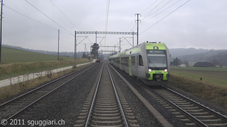 Vista dalla cabina - BLS RABe 535 (Lotschberger)